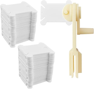 Borduurfloss Klossen - Draad Organiser - Hobby Projecten - Ingebouwde Marker - 120 Stuks - Meerdere Kleuren