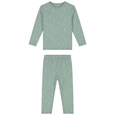 Prénatal peuter pyjama bladeren Midgreen 74 unisex