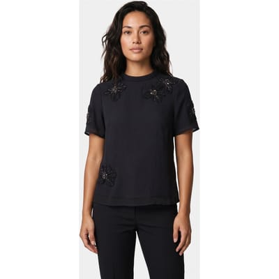 & Other Stories Pa Caitlyn Emb Top Black Maat: 34 | Blouses Outlet | Dames | Zwart