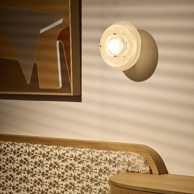 MARKET SET wandlamp Sunset Ø 28 cm, mistwit, glas, E27