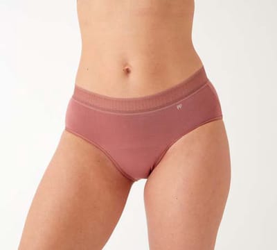 Pretty Polly menstruatie ondergoed - menstruatiebroekje - vervangt tampons & Maandverband compleet en beschermend ook bij licht urineverlies. - Woodrose- Xsmall