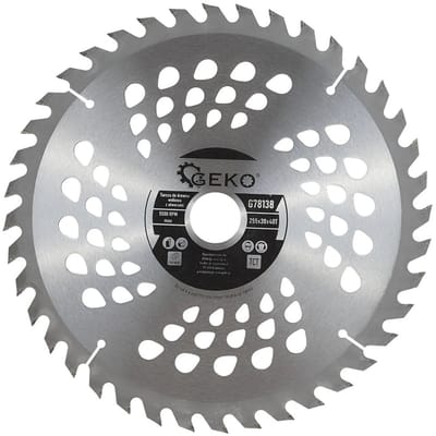 GEKO Zaagblad met gaten - 255 mm - 40 tanden - Tungsten carbide - 30 mm asgat
