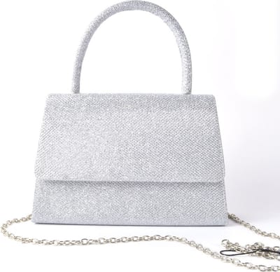 Giuliano avondtas glitter - silver