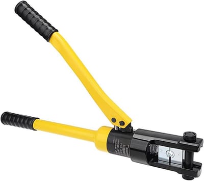 Hydraulische Krimptang - Draadkrimper Kabelschoen - Kabelverbindingen Maken - Zeshoekige Vorm - 10-120 mm² - Zwart
