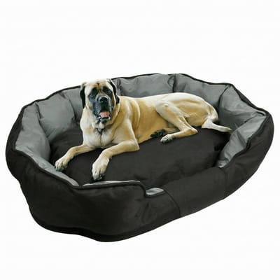 NordHaus Orthopedisch Hondenbed XXL - Waterdichte Hondenmand - Jumbo Sofa Bed - Wasbaar Comfortkussen - Zwart 130x90x26 cm