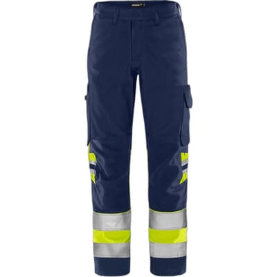 Hoog zichtbare werkbroek klasse 1 Fristads Green 2649 GPLU