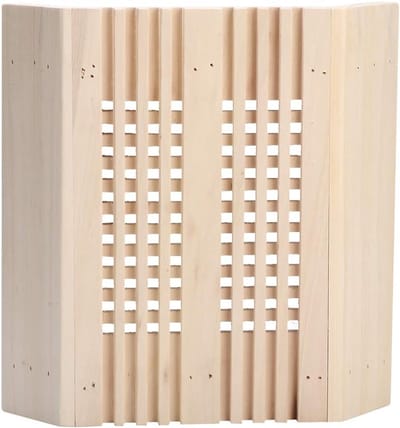 Sauna Lampenkap - Houten Kap - Sfeerverlichting Creëren - Explosieveilig Ontwerp - Vierkant - Houtkleur