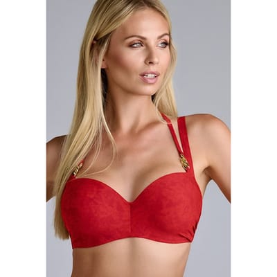 Marlies Dekkers Acapulco Rubine Red Plunge Balcony Bikini Top Maat: 70D | Bikini's Outlet | Dames | Rood