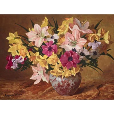 Diamant schilderij bloemen Rose Lily handgemaakte DIY Diamond schilderij borduurwerk kruis borduurwerk 20X30CM