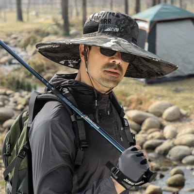 Grote Maat 60-65Cm Bucket Hat Mannen Zomer Verstelbare Plus Maat Zon Bescherming Vizier Buiten Wandelen Grote Rand Vissershoed 60-65CM black