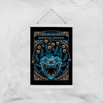 Dungeons & Dragons Monster Manual Giclee Art Print - A3 - White Hanger