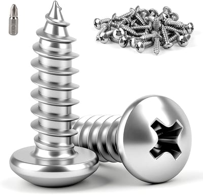 Ronde houtschroeven M3 x 8mm - 120 stuks voor houtverbindingen, meubelmontage en DIY-projecten