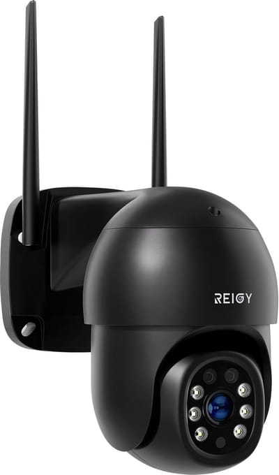 SnelShoppen - 8MP Buiten Camera met WIFI en Kleur Nachtzicht, 3840 * 2160P PT Bewakingscamera Outdoor met Tweeweg Audio, Bewegingssensor, IP66 Waterbe