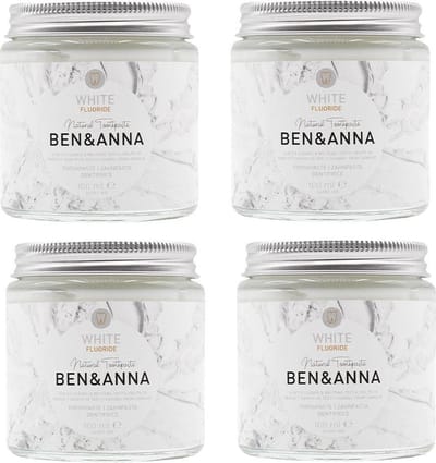 BEN&ANNA - whitening tandenpasta met fluoride - 4 pak