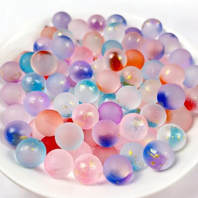 200 stuks kleurrijke glazen ballen van 10 mm voor knutselprojecten, spelletjes en woondecoratie, drakenoogballen in 10 verschillende kleuren