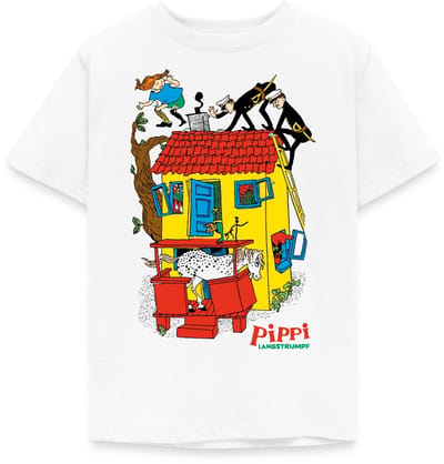 Pippi Langkous Villa Kakelbont T-Shirt Kinderen