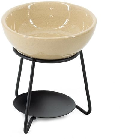 Geurbrander bowl keramiek beige