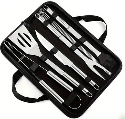 Livano Barbeque Set - Barbecueset - Barbecue - Barbecues - BBQ - Tangenset - Vleeset - Accessoires - Zomer - 10 stuks
