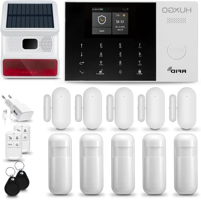 Alarmsysteem Set - Huis Beveiliging - Woning Beveiligen - Wifi en GSM - 5+5 Sensoren - Wit