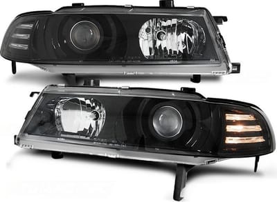 Koplampen HONDA PRELUDE 02 92-01 97 ANGEL EYES ZWART