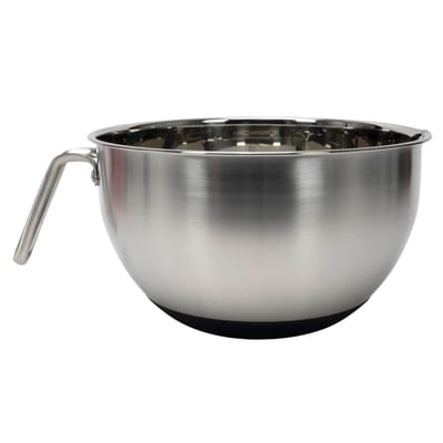 RVS beslagkom - diameter 24 cm - met greep