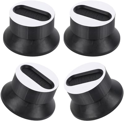 Anti-Vibratievoetjes - Schokabsorberende Pads - 3D Printer Stabiliteit - Verbetert Printkwaliteit - 4.4x2.85x2.1cm - Zwart