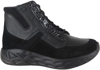 Wolky Leap Dames Veterboot - 0570190-005 Zwart/Combi - Maat 42
