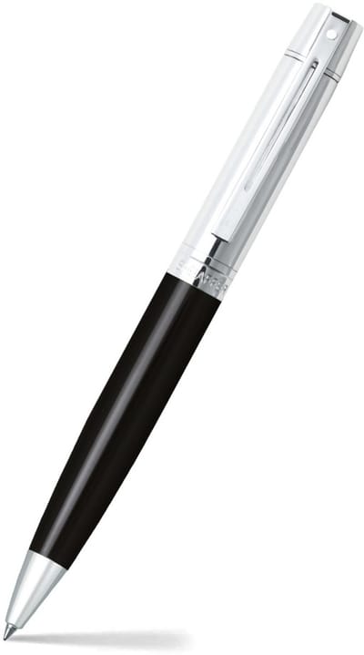 Sheaffer balpen - 300 E9314 - Black barrel chrome cap chrome plated