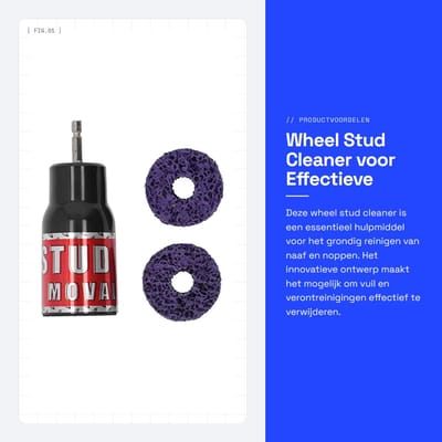 Dailygoods - Wheel Stud Cleaner voor Effectieve Reinigen van Velgen