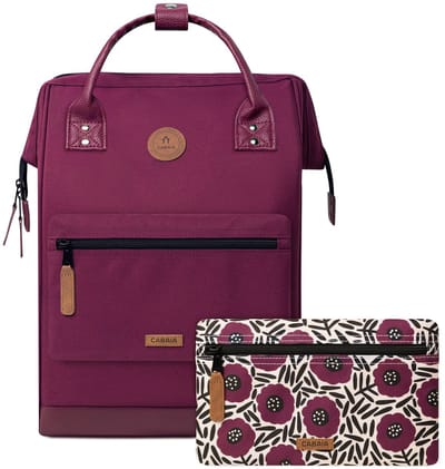 CABAIA - Rugzak Adventurer Large 23L Nice, Computercompartiment 15", Levenslange garantie, Brede opening - Violett