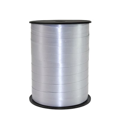 Krullint zilver 10mm x 250meter /Cadeaulint / Sierlint / Verpakkingslint/decoratie/ kado
