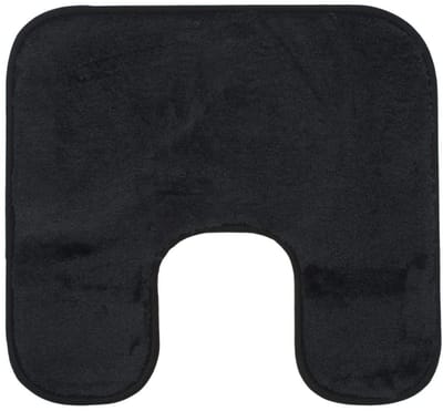 Badtapijt 50x45 cm, met uitsparing, RIO PREMIUM, zwart, 100000-050046-99