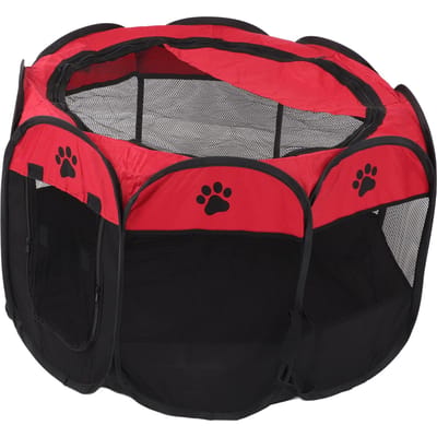 Parc pour animaux de compagnie Tissu Oxford Amovible Lavable Imperméable 8 Côtés Tente pour animaux de compagnie pour Chiens Chats Chiots M
