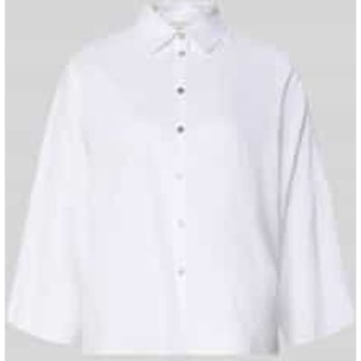 linnen blouse met overgesneden schouders