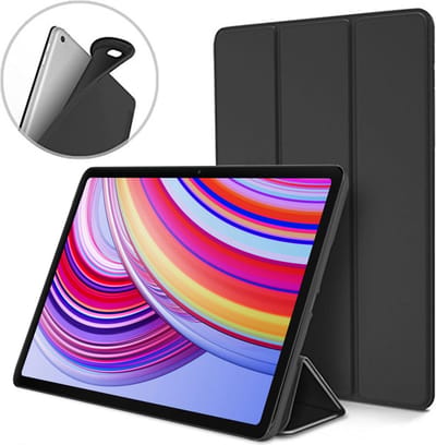 Geschikt voor Xiaomi Poco Pad 12.1 & Redmi Pad Pro 12.1 - Hoesje – Shock Proof Hoesje – Smart Cover - Zwart