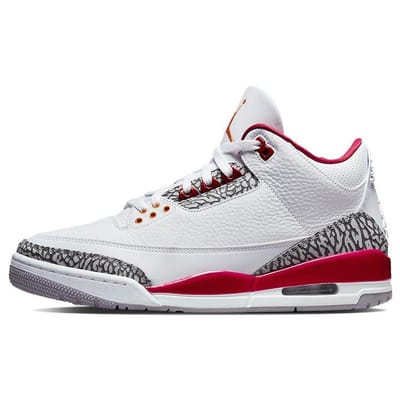 Air Jordan 3 Retro Cardinal Red Heren Sneakers Wit Light-Curry Cement-Grijs CT8532-126 42.5 white