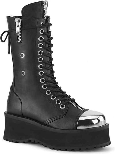 Demonia Laarzen -38 Shoes- GRAVEDIGGER-14 Zwart