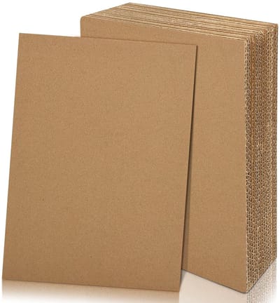 Dailygoods- Golfkarton 20 Stuks - Bruin Kraftpapier - A3/A4 Formaat - 1,8 mm Dikte - Knutselmateriaal - Verpakking/Verzending - Knutselkarton
