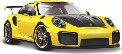 Modelauto Porsche 911 GT2 RS Special Edition geel / zwart - 1:24 - speelgoed auto schaalmodel / Porsche GT2 RS SE