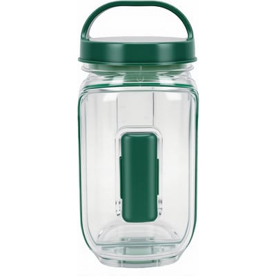 Saladebewaarpot met Handvat en Vork Afsluitbare Lekvrije Salade Pot Zijopening Deksel voor Thuis Kantoor Reizen Lunches L white