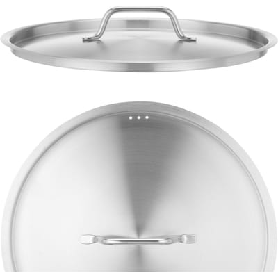 HENDI Pannendeksel rvs 18/8 - warmtebehoud - 32 cm, hoogte 5,3 cm - zilver - voor pannen