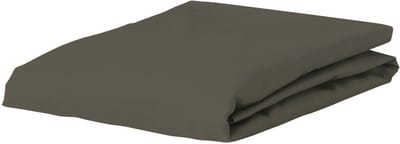 ESSENZA Satin Hoeslaken Taupe - 80x200 cm