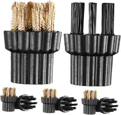 Reinigingsborstel Set - Stoomreiniger Accessoires - Grondige Schoonmaak - Duurzame Constructie - 40 x 30 x 30 mm - Multicolor