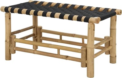 Tuinbank Bamboe - Buitenzitje - Ontspannen in de tuin - Duurzaam materiaal - 80 cm - Naturel