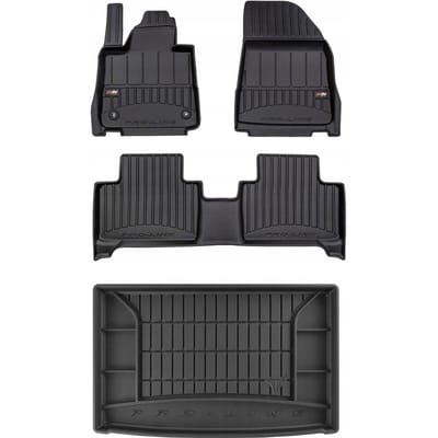 Frogum ProLine – Mattenset + Kofferbakmat – Perfecte pasvorm – Geurloos TPE – Versterkte bescherming – Volvo EX30