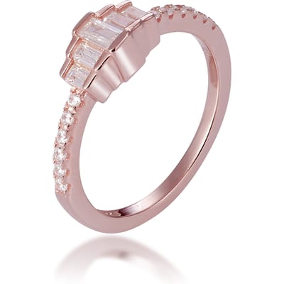 Orphelia Dames 925 Sterling Zilveren Ring - Roze ZR-7443