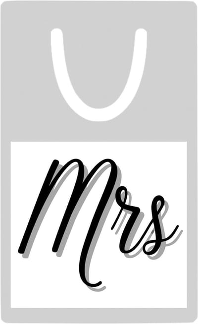 Hacebo® - Mrs metalen boekenlegger- Mister or miss - mevrouw - verjaardagscadeau - cadeau voor vrouwen - kado Bladwijzer boekenleggers - 7.6 cm x 5cm