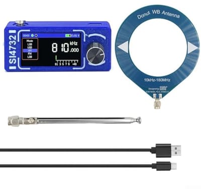 Mini Full Band Pocket Radio - FM/AM/Shortwave Ontvanger met Loop Antenne