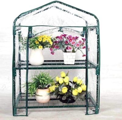 4-laags Broeikas Vervangende Hoes, Mini Broeikas Vervangende Hoes Waterdicht Helder Zeil, Broeikas Tenten Plantenhoes voor Buiten Tuinplanten Bloemenhuis(69 * 49 * 160)
