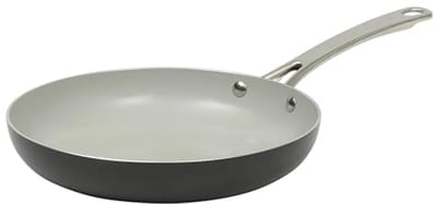 Diepe Frituurpan 12 Inch - Inductie Koekenpan van Aluminium - PFA Vrije Keramische Kookgerei